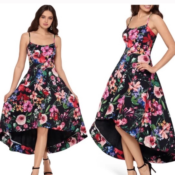 Xscape Dresses Nwt Xscape Floral Hi Low Floral Cocktail Dress